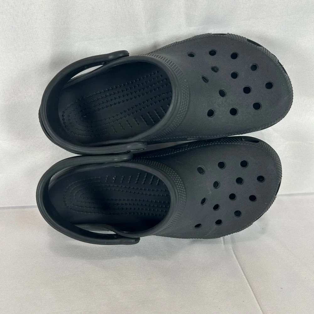 Crocs Classic Clog Black Slip On Comfort Shoes Mens 4 Womens 6